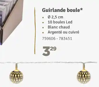 Mr Bricolage Guirlande boule aanbieding