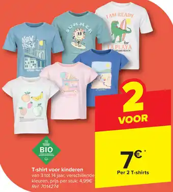 Carrefour T-shirt voor kinderen ref.7014274 aanbieding