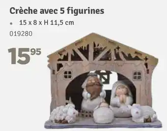 Mr Bricolage Creche avec figurines aanbieding
