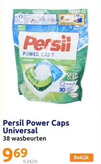 Action Persil Power Caps Universal 38 wasbeurten aanbieding