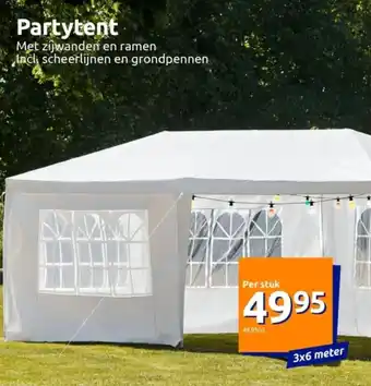 Action Partytent 3x6 meter aanbieding