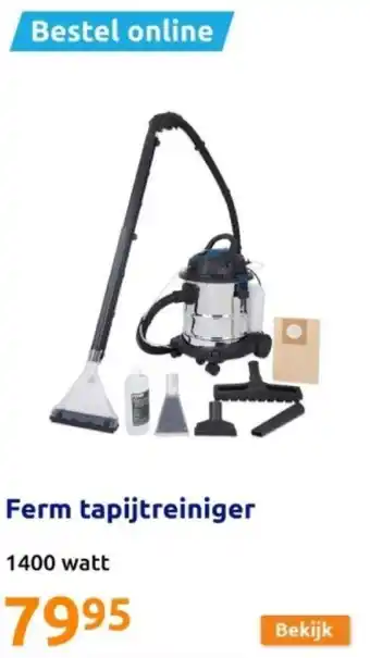 Action Ferm tapijtreiniger 1400 watt aanbieding