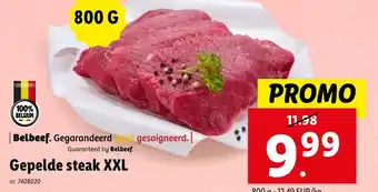 Lidl Gepelde steak XXL 800g nr.7408020 aanbieding