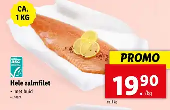 Lidl Hele zalmfilet 1kg nr.04273 aanbieding