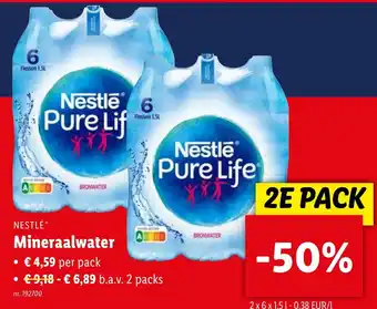 Lidl NESTLÉ Mineraalwater 2 x 6 x 1.5L nr.192700 aanbieding