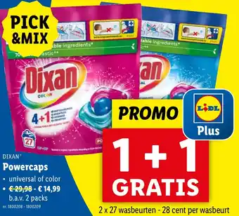 Lidl Dixan Powercaps aanbieding