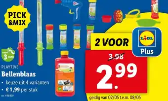 Lidl PLAYTIVE Bellenblaas nr. 446419 aanbieding