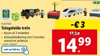 Lidl PLAYTIVE Telegeleide trein nr.425412 - 100367527 aanbieding