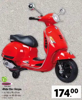 Lidl Ride On Vespa nr. 456166 - 100280164 aanbieding