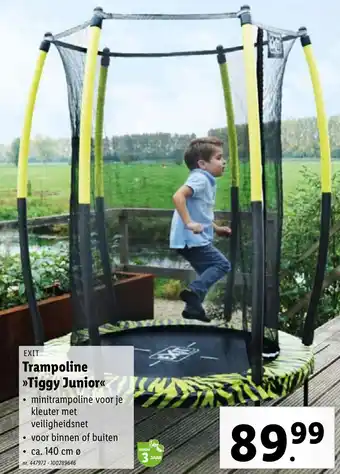 Lidl EXIT Trampoline Tiggy Junior nr. 447972 - 100289646 aanbieding