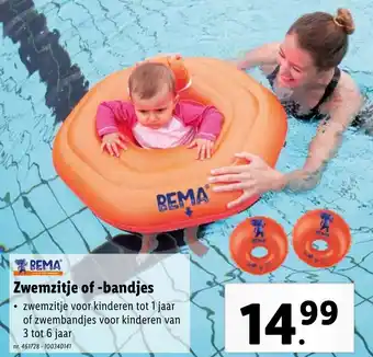 Lidl BEMA Zwemzitje of -bandjes nr. 461728 - 100340141 aanbieding