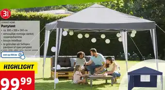 Lidl LIVARNO HOME Partytent aanbieding