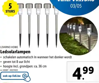 Lidl LIVARNO HOME Ledsolarlampen nr. 446887 - 100374025 aanbieding