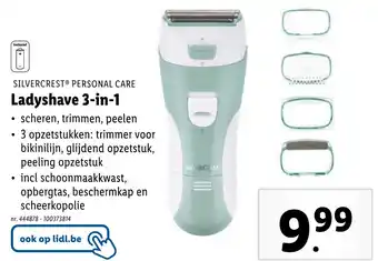 Lidl SILVERCREST PERSONAL CARE Ladyshave 3-in-1 nr. 444878 - 100373814 aanbieding