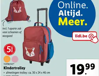 Lidl TOPMOVE Kindertrolley nr. 445589 - 100374108 aanbieding