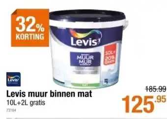 Cevo Levis muur binnen mat 10L + 2L gratis aanbieding