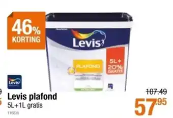 Cevo Levis plafond 5L+1L aanbieding