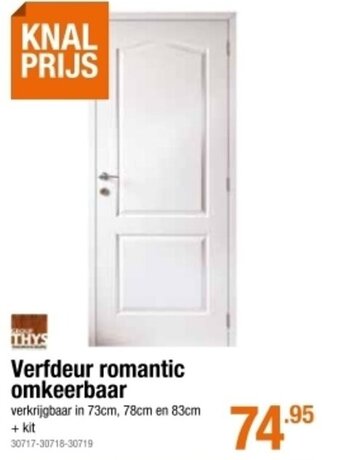 Cevo /verfdeur romantic omkeerbaar aanbieding