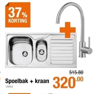 Cevo Spoelbak + kraan aanbieding