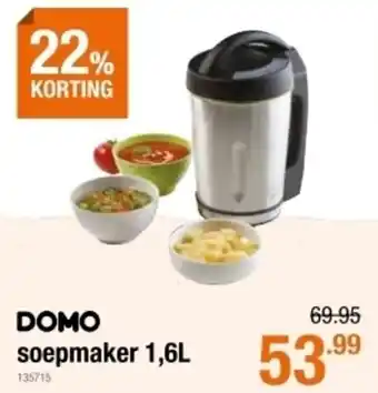 Cevo Domo sopemaker 1,6L aanbieding
