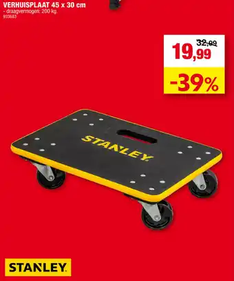 Hubo Verhuisplaat 45 x 30cm aanbieding
