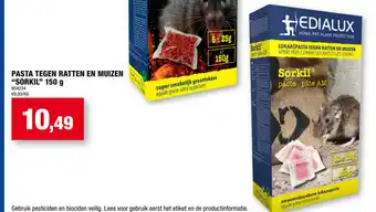 Hubo Pasta Tegen Ratten en Muizen "Sorkil" 150g aanbieding