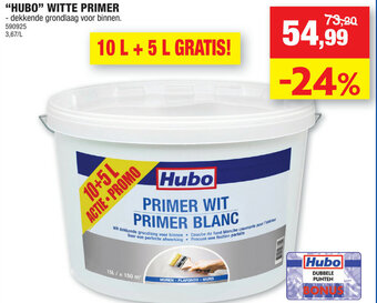 Hubo "Hubo" Witte Primer aanbieding