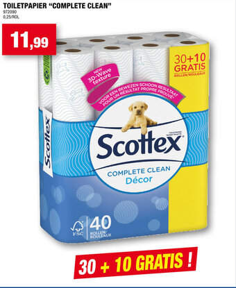 Hubo Toiletpapier "Complete Clean" aanbieding