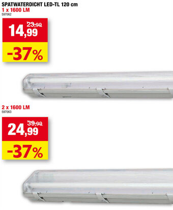 Hubo Spatwaterdicht LED-TL 120cm aanbieding