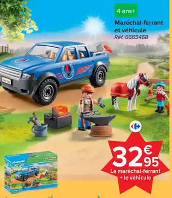 Marechal-ferrant et vehicule