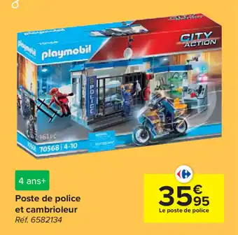 Poste de police et cambrioleur
