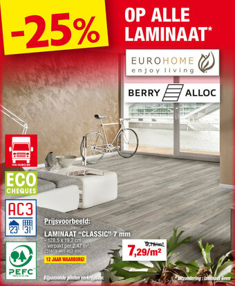 Hubo Laminaat "Classic" 7 mm aanbieding