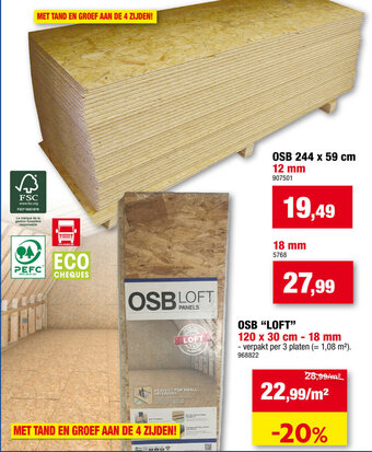 Hubo OSB "Loft" aanbieding