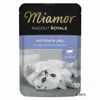 Zooplus 22x100g Ragout Royale Kitten met Gevogelte Miamor Kattenvoer aanbieding