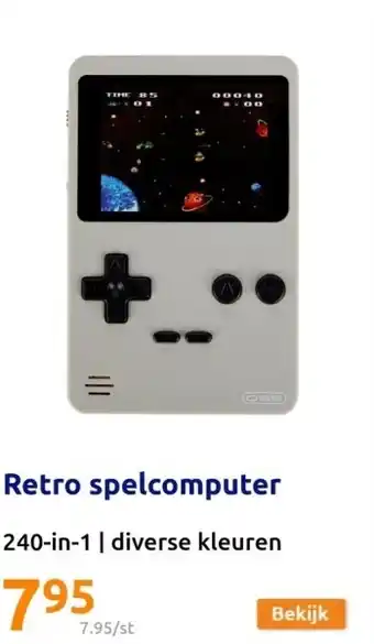 Action Retro spelcomputer aanbieding