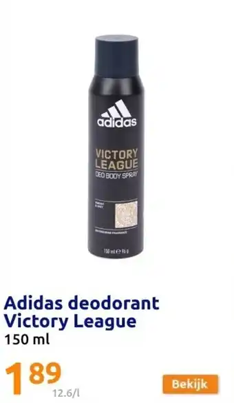 Action Adidas deodorant Victory League aanbieding