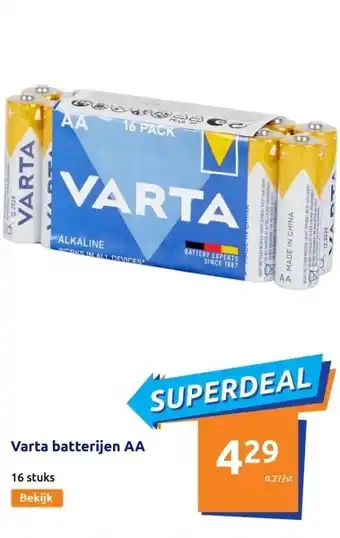 Action Varta batterijen AA aanbieding