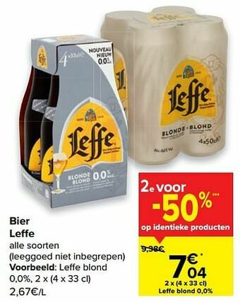 Carrefour Market Leffe blond aanbieding