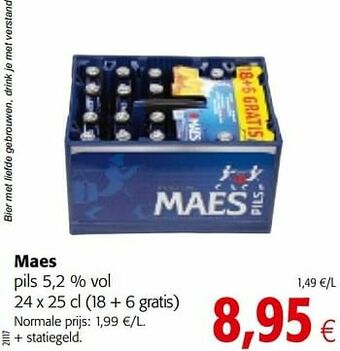 Colruyt Maes pils aanbieding