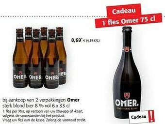 Colruyt Omer sterk blond bier aanbieding