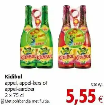 Colruyt Kidibul appel, appel-kers of appel-aardbei aanbieding