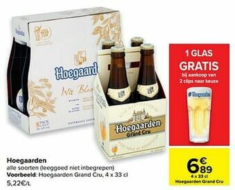 Carrefour Hoegaarden grand cru aanbieding