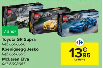 Toyota GR Supra Koenigsegg Jesko McLaren Elva