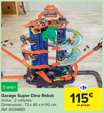 Carrefour Garage Super Dino Robot aanbieding