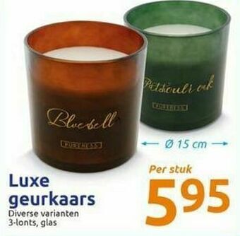 Action Luxe geurkaars aanbieding