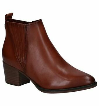 Torfs Tamaris Anti Shokk Cognac Enkellaarzen aanbieding
