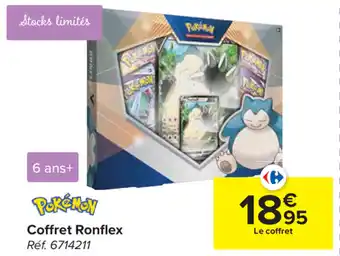 Carrefour Pokemon Coffret Ronflex aanbieding