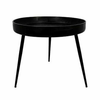 Leen Bakker HSM Collection bijzettafel Ventura - zwart - 52xø60 cm - Leen Bakker aanbieding