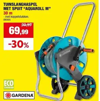 Hubo TUINSLANGHASPEL MET SPUIT “AQUAROLL M” 30 m aanbieding