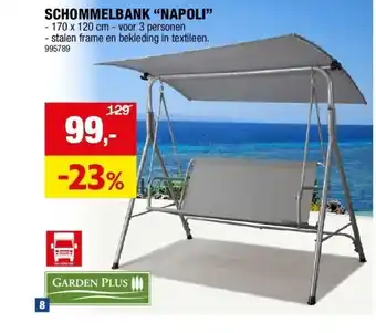 Hubo SCHOMMELBANK “NAPOLI” aanbieding